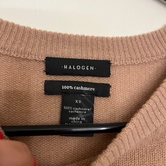 Halogen 100% Cashmere Sweater Camel XS - Picture 4 of 6